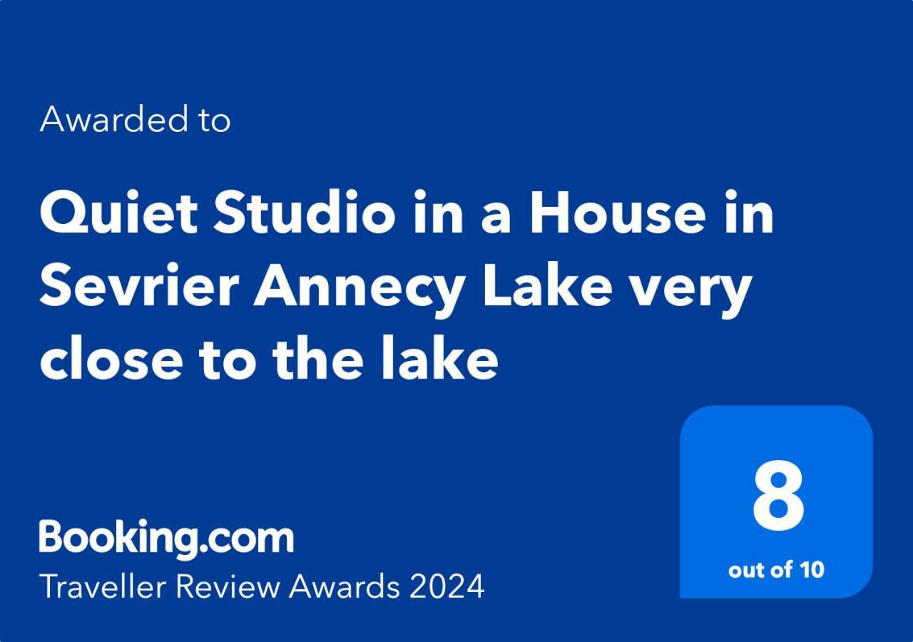 Quiet Studio In A House In Sevrier Annecy Lake Very Close To The Lake Exterior foto